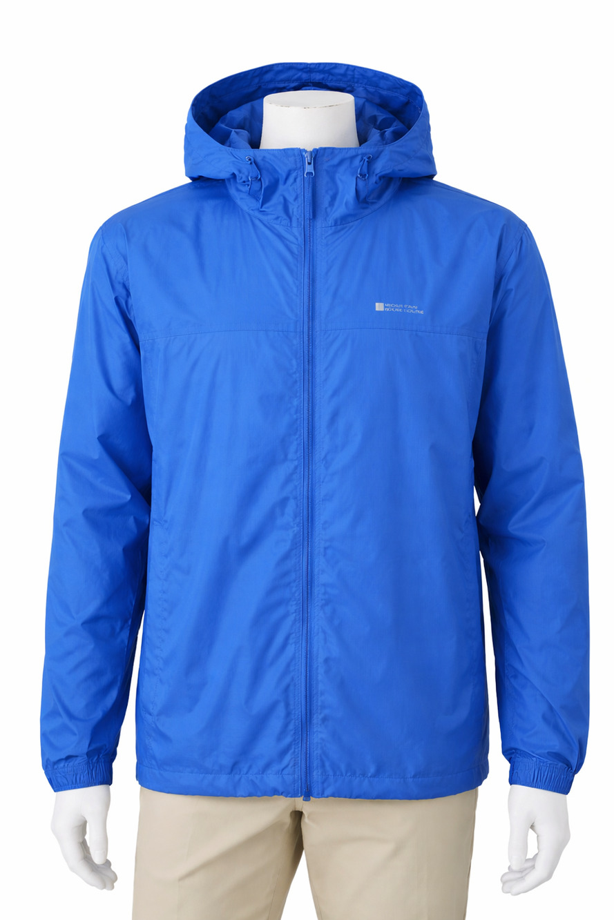 Mountain Warehouse Blue Waterproof Hooded Rain Jacket Outdoor Hiking XL